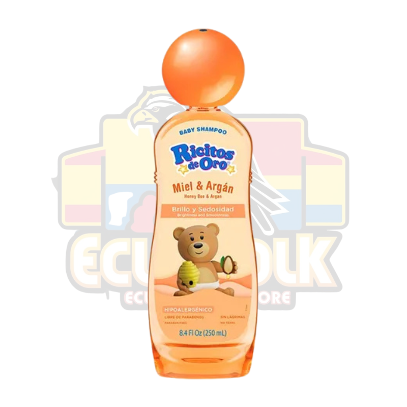 Shampoo Ricitos de Oro Miel y Argán 8.4 oz - EcuaFolk