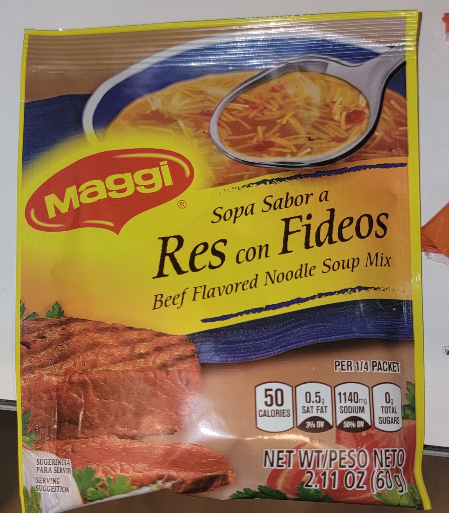 Sopa Maggi res con fideos Instantanea - EcuaFolk
