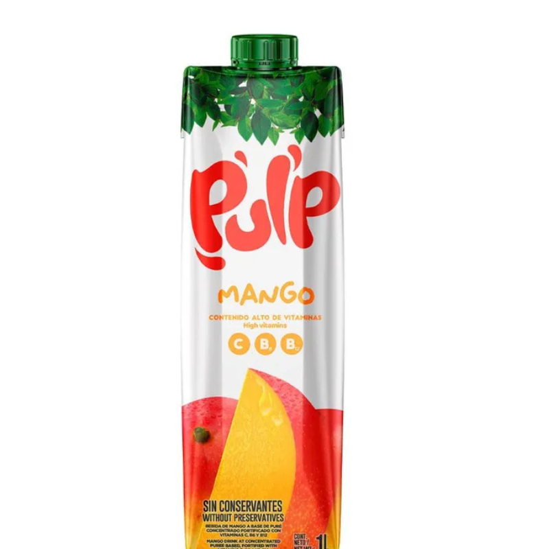 Jugo Líquido De Naraja, Mango Y Durazno Pulp 1 L. - EcuaFolk